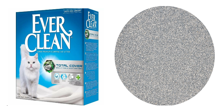 Ever Clean Total Cover комкующийся наполнитель с микрогранулами двойного действия 10 л
