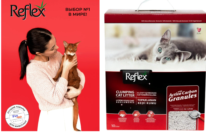 Reflex наполнитель для кошачьих туалетов, сверхпрочное комкование 10 л Reflex наполнитель для кошачьих туалетов, сверхпрочное комкование 10 л